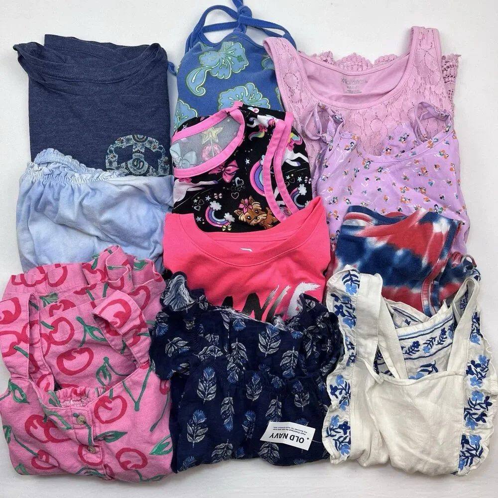 Girls Medium Clothing Lot of 11 BTSchool Fall Bundle Dress T-Shirts Tops Rompers